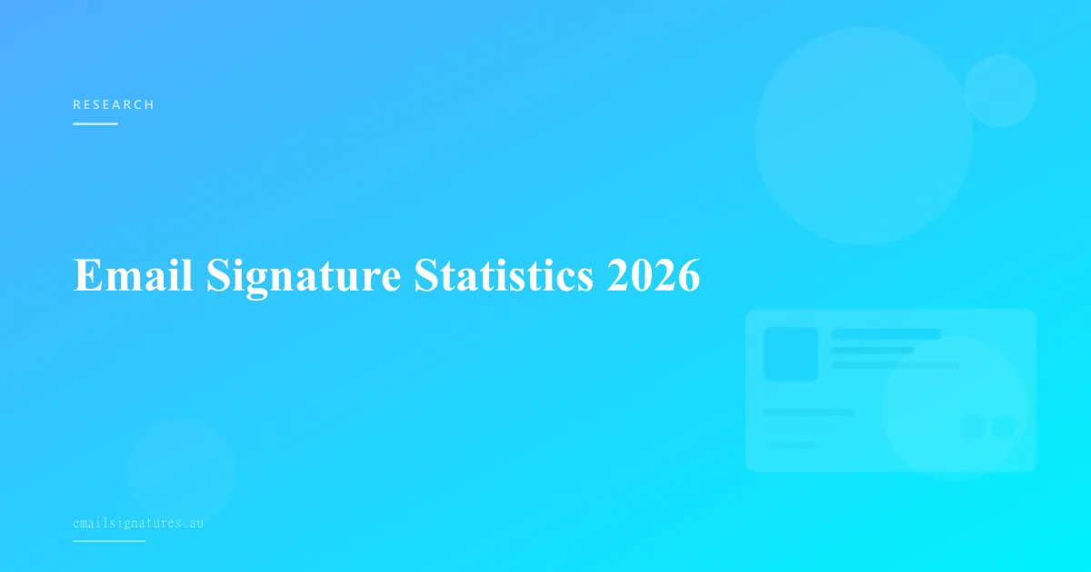 Email signature statistics and data insights for 2026