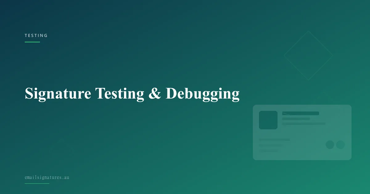 How to test and debug your email signature across different email clients